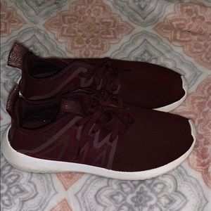 Burgundy Adidas tubular